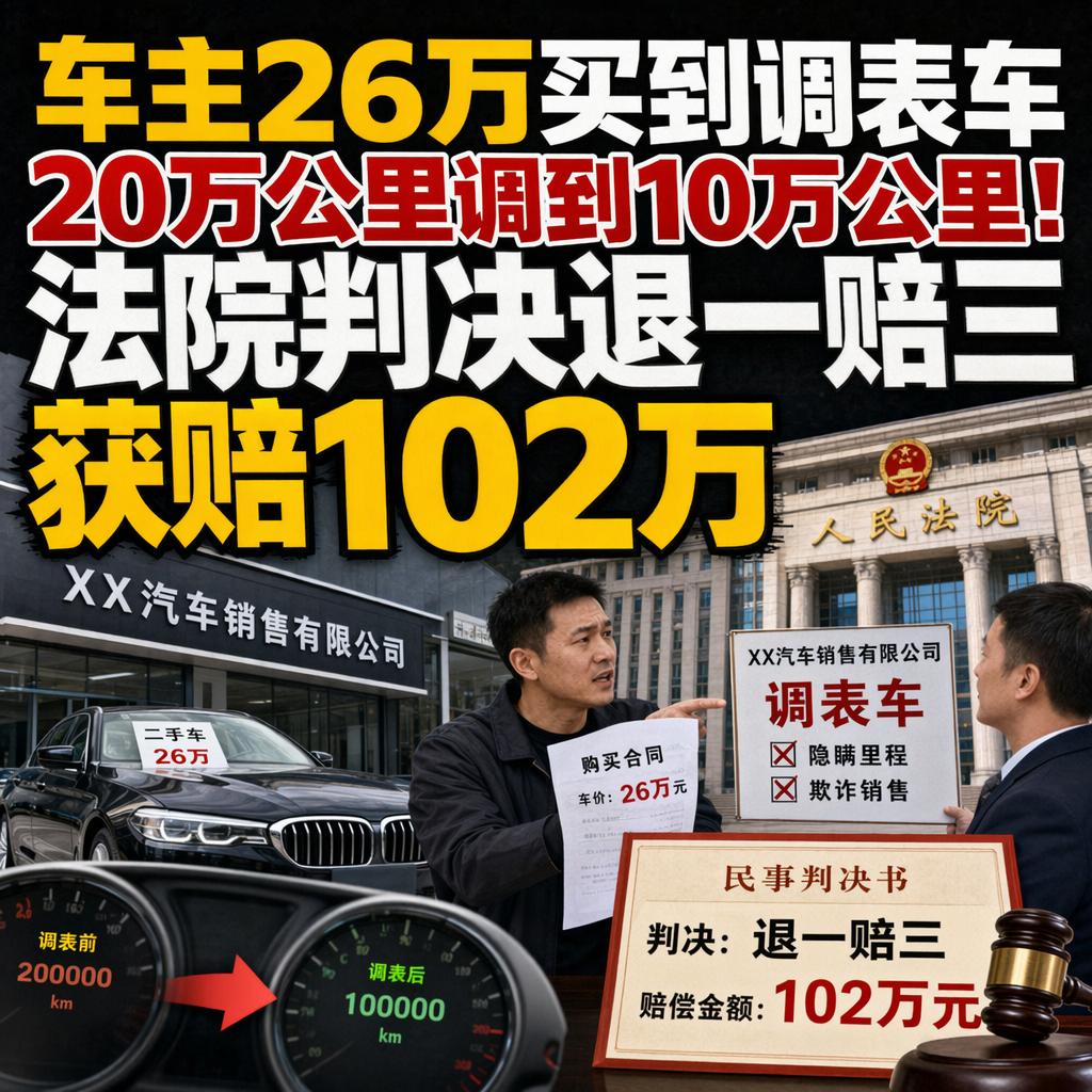 很多人买二手车，最担心的是泡水、事故，却往往忽略了里程表上那串数字。
苏州的小李
