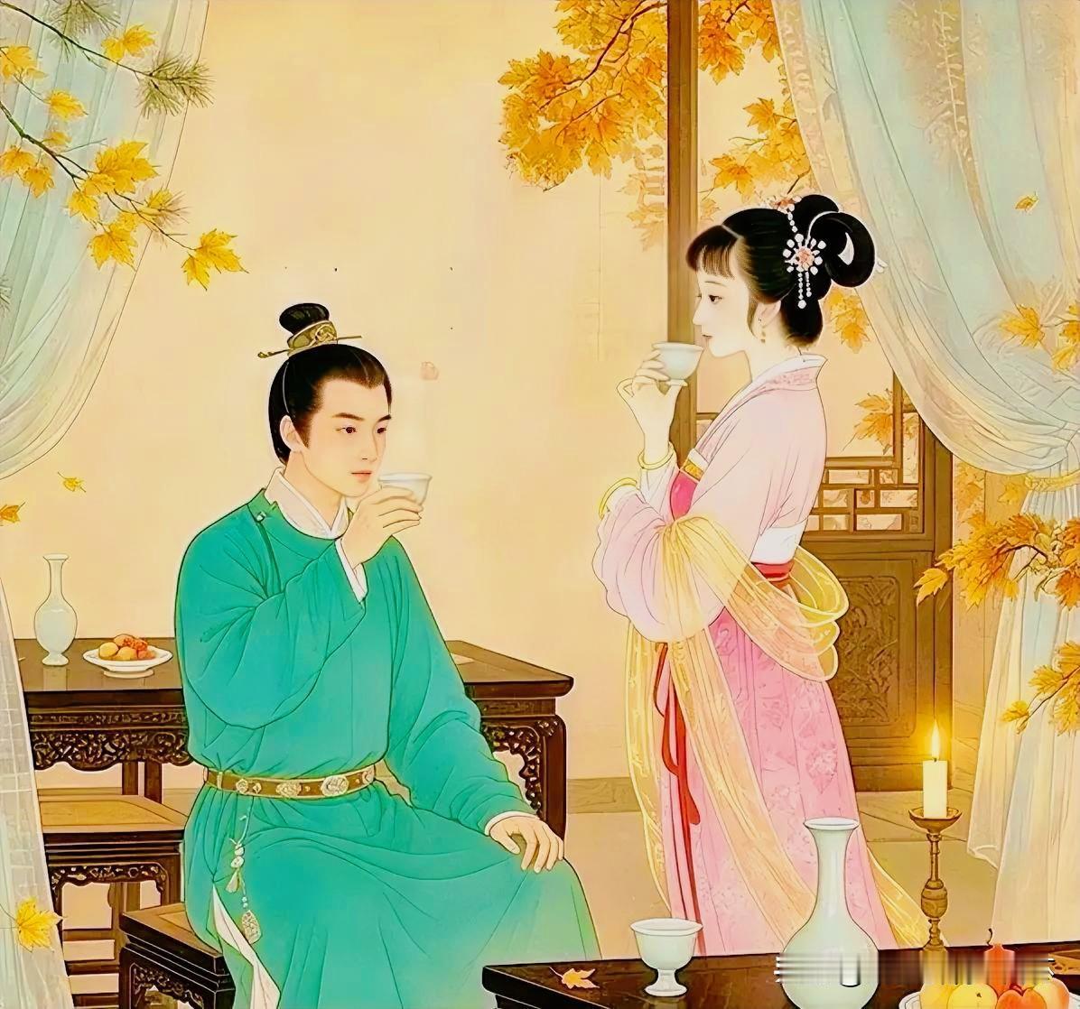 上联：绿杯红袖人情暖
下联：有请雅士[玫瑰][玫瑰][玫瑰]