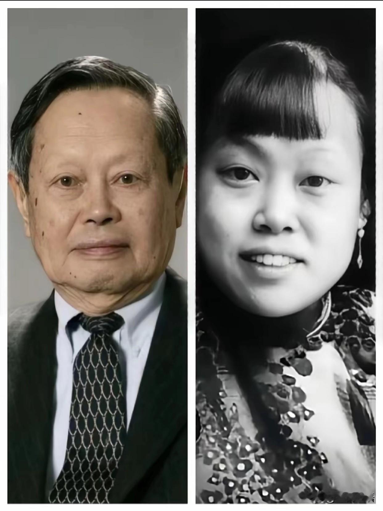 看杨振宁先生和母亲的合影，太像了！

眉眼、气质像一个模子刻出来的，
连那份沉静