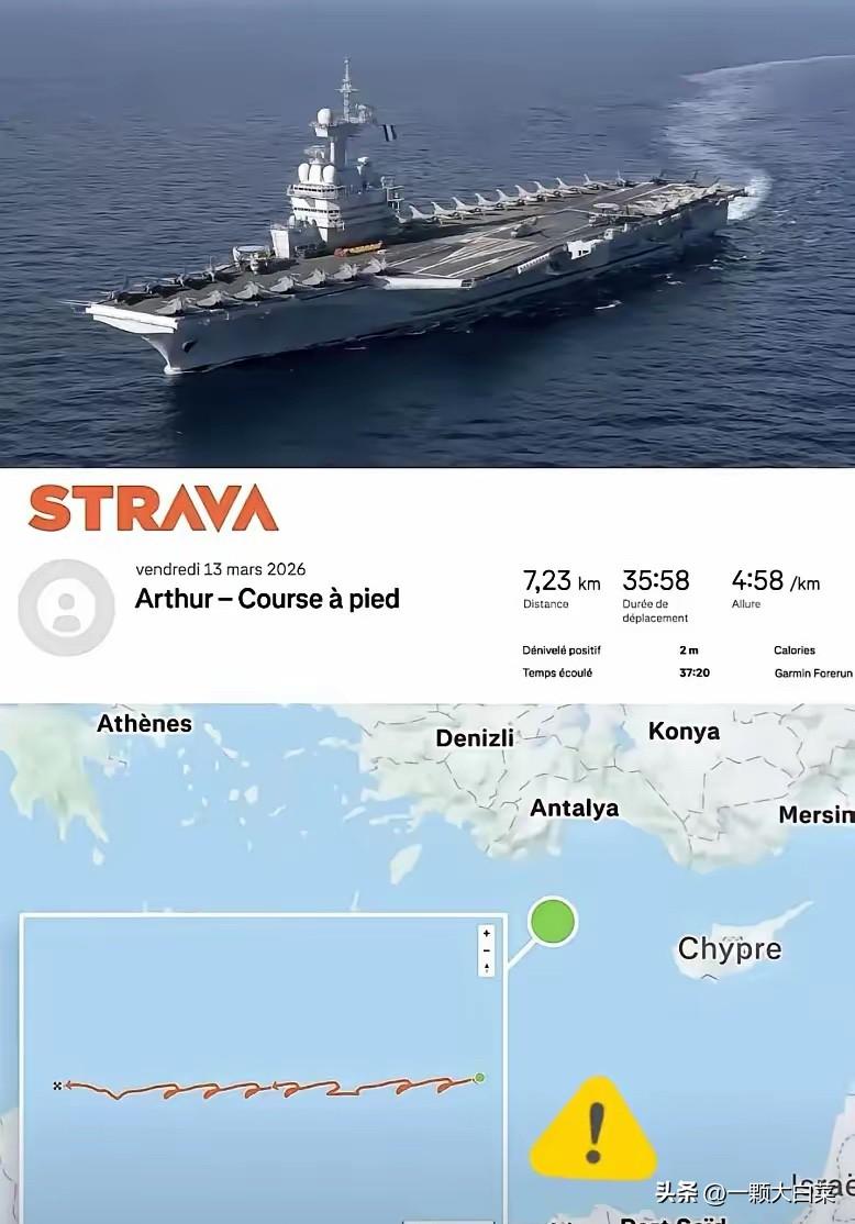 这事真是绝了，法军高层现在估计肺都要气炸了。

​堂堂“戴高乐”号航母去中东执行