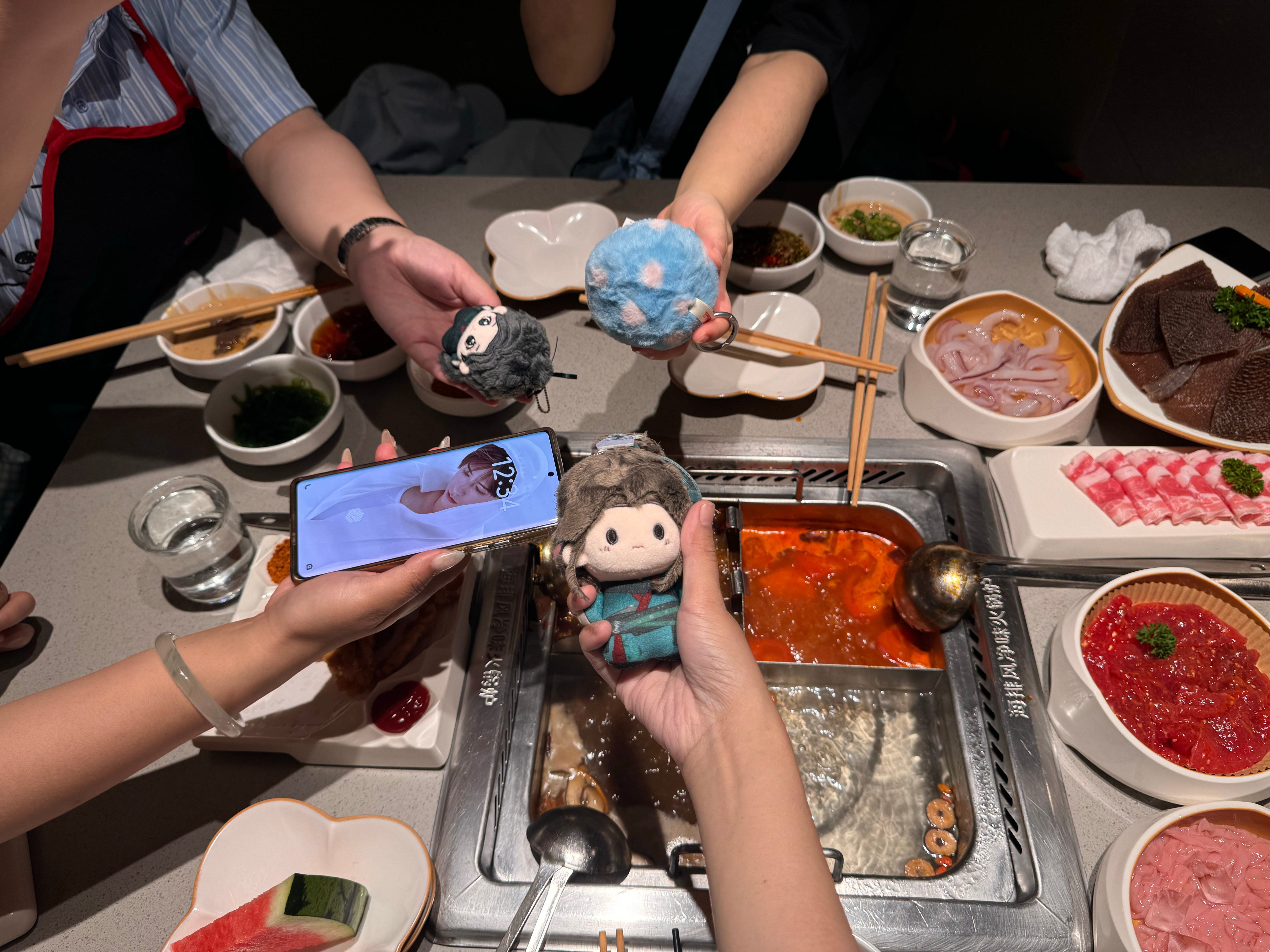 今天终于吃上正餐了