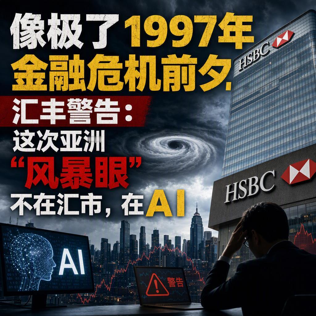 很多人以为1997年那种货币崩盘、资本外逃的场景，只会在历史书里出现。
但汇丰首