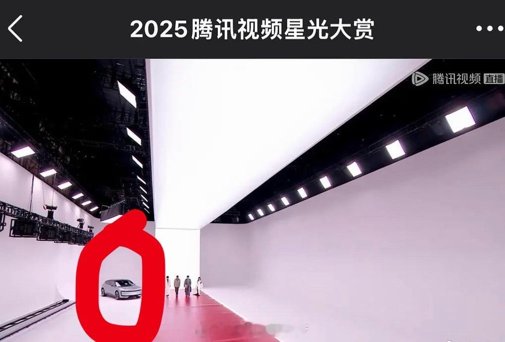 星光大赏红毯 如果没看错的话，后面这台车是字母奥迪Audi E5 Sportba