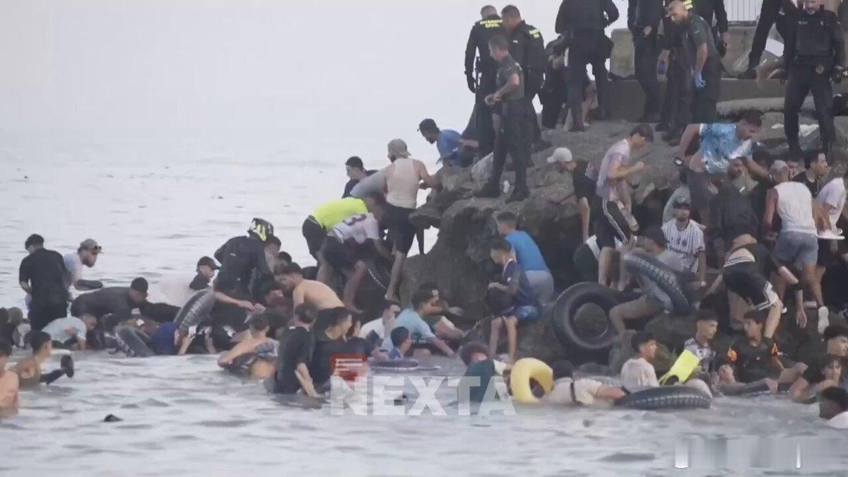西班牙休达移民冲关致多人死亡 4.8万余人返回摩洛哥海外新鲜事西班牙非法移民危机