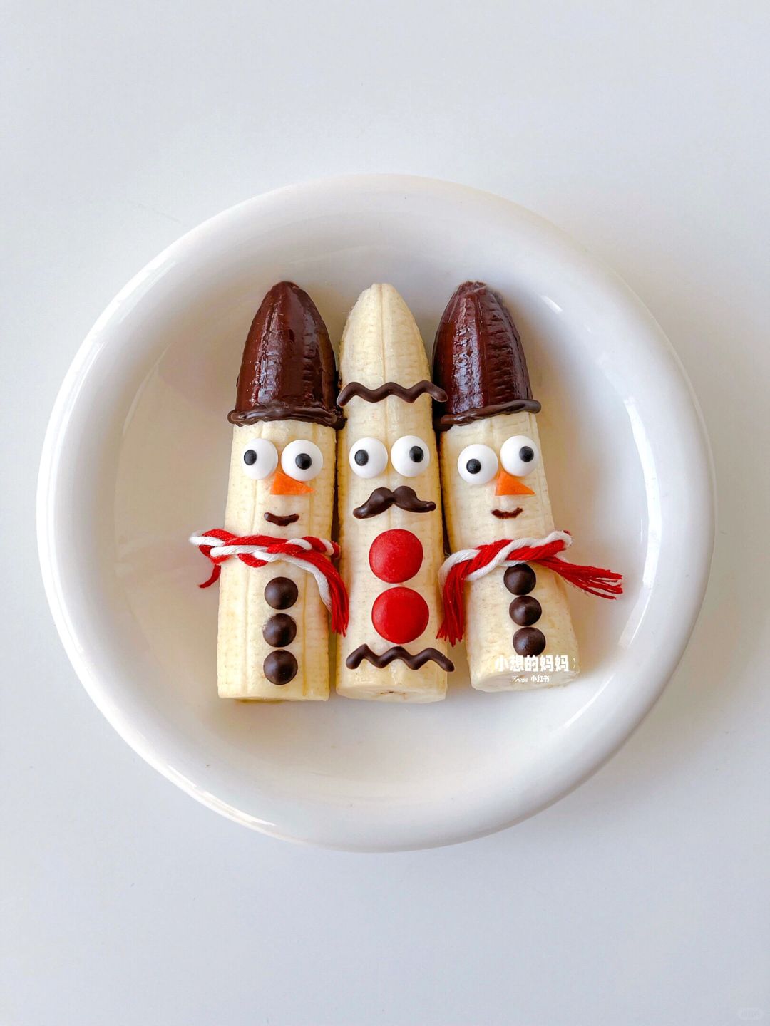 水果摆盘🍌超可爱的圣诞老人🎅+⛄️