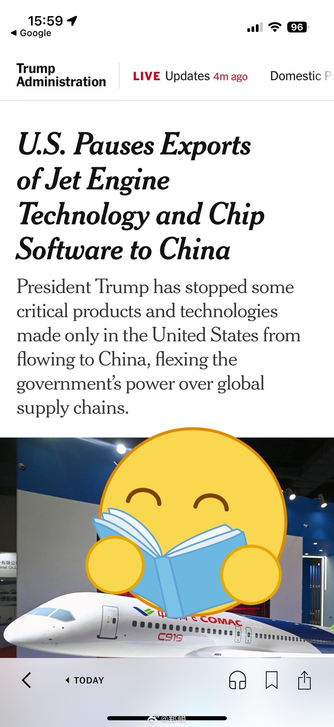 新一波技术禁运。这次是喷气机发动机和EDA芯片软件。 ​​​
