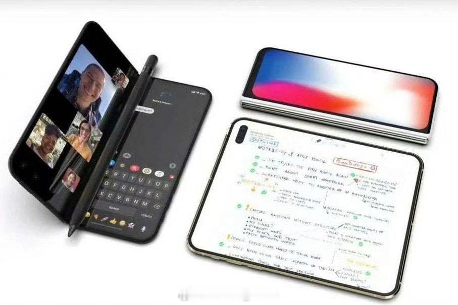 首款可折叠iPhone屏幕尺寸曝光尺寸的话就是内屏7.8英寸、外屏5.5英寸老实