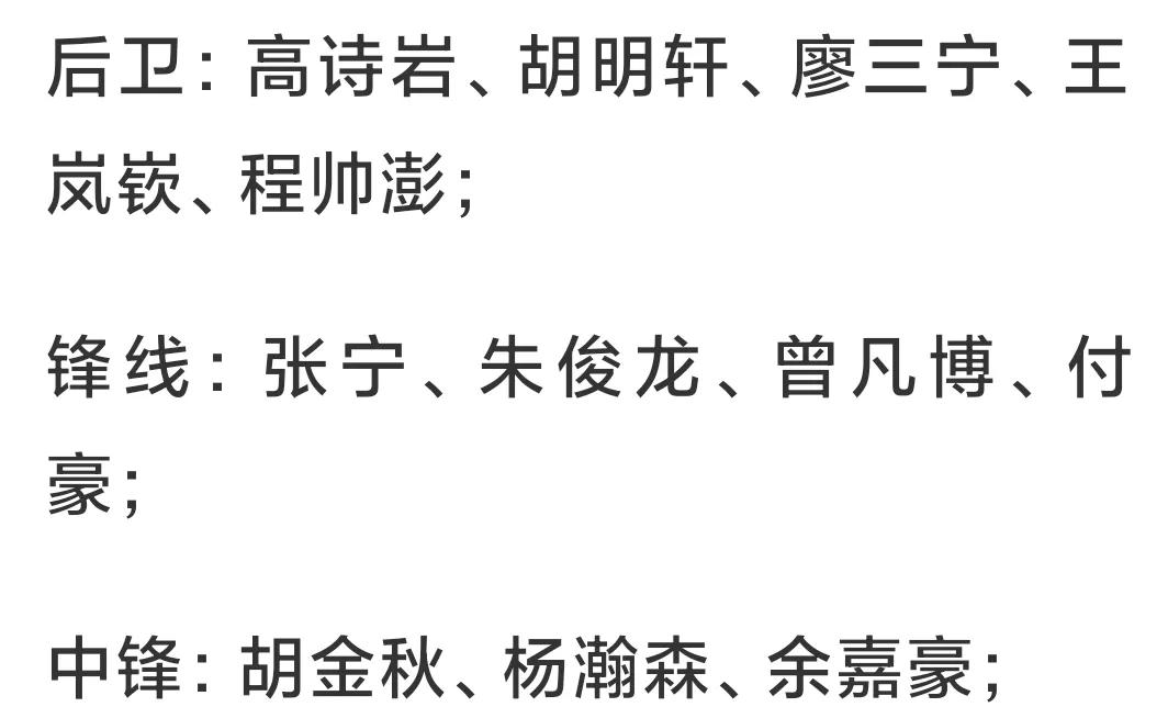 中国男篮对关岛的12人名单公布，胡明轩等5后卫的入选的理由:
1，胡明轩:男篮队