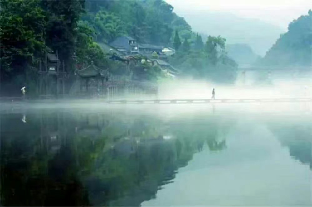 四川·柳江古镇，躲进烟雨画卷中听雨望江…… ​​​