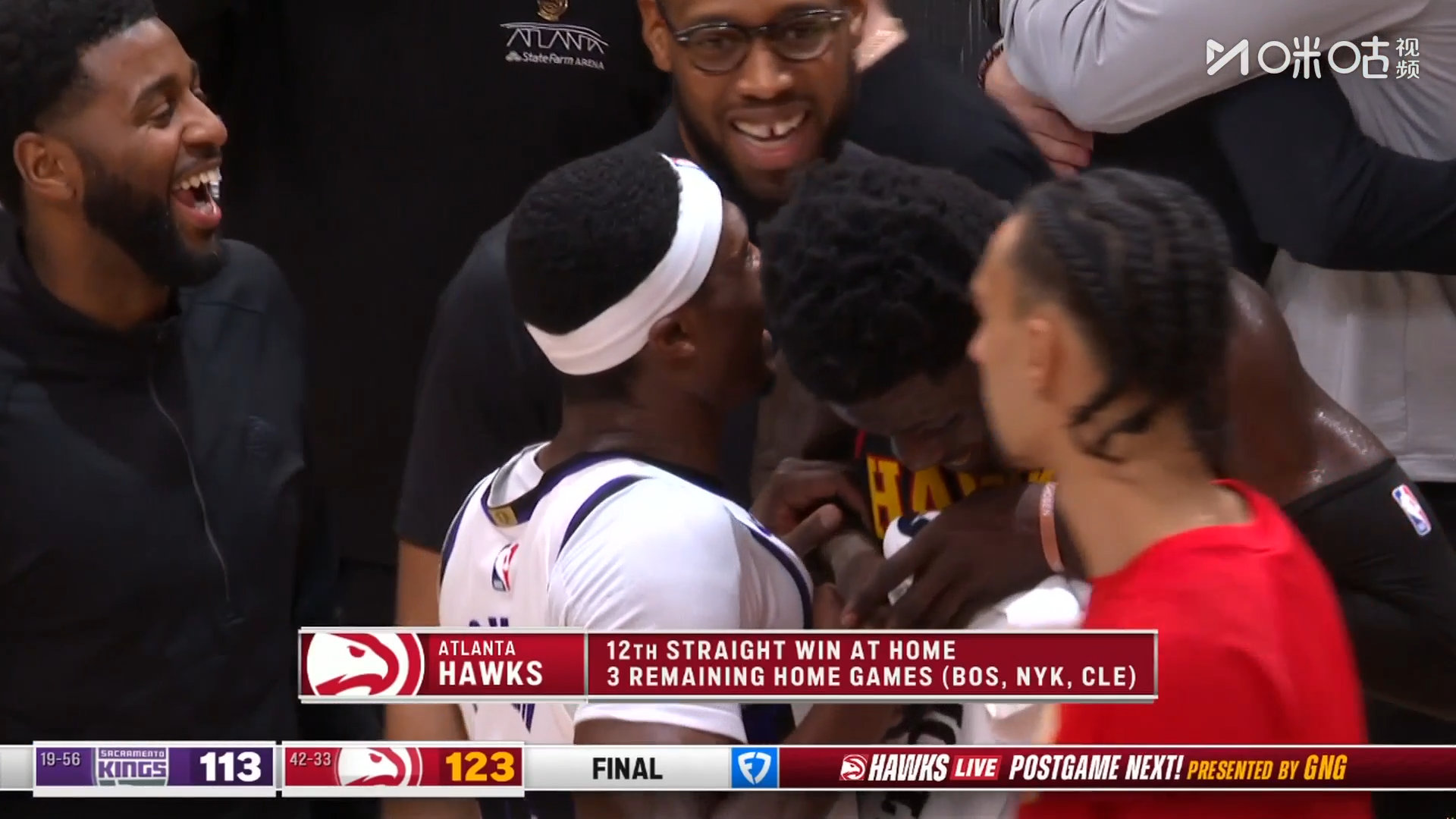 #老鹰近17场15胜# 谁想碰老鹰？今天老鹰123-113战胜国王。本场过后，老