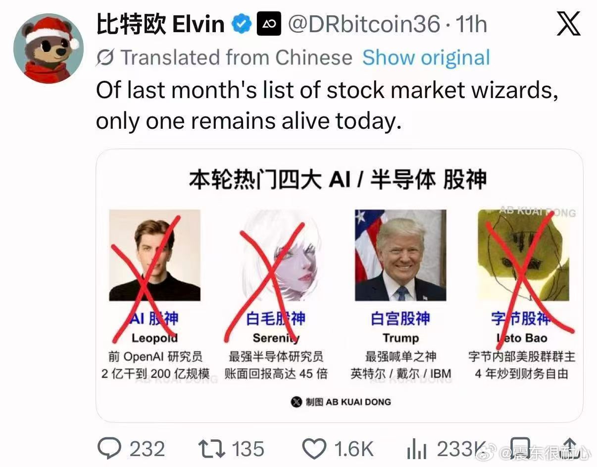 这轮全球ai硬件的急跌感觉就是为了杀高杠杆的最终股神们都下桌了  大概率可以重新