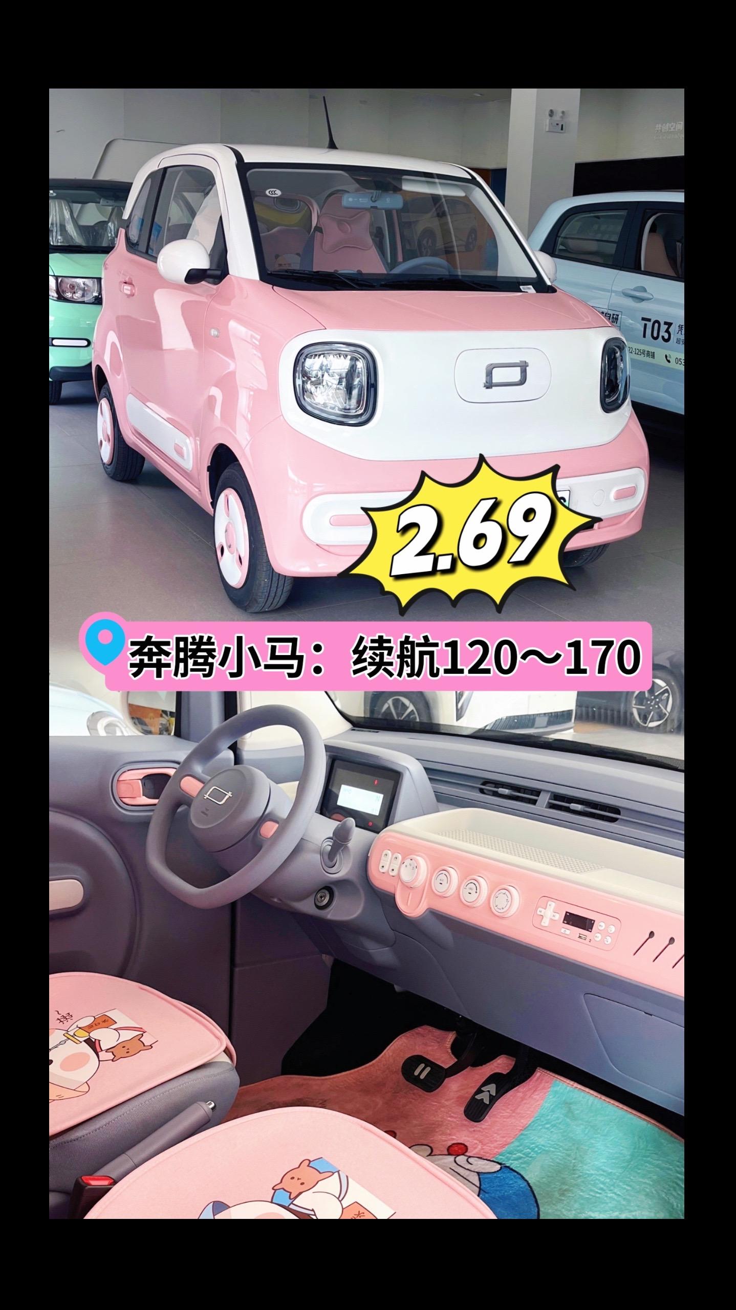3万预算也能买到的新能源代步车。奔腾小马，170公里的车型，带安全气囊...