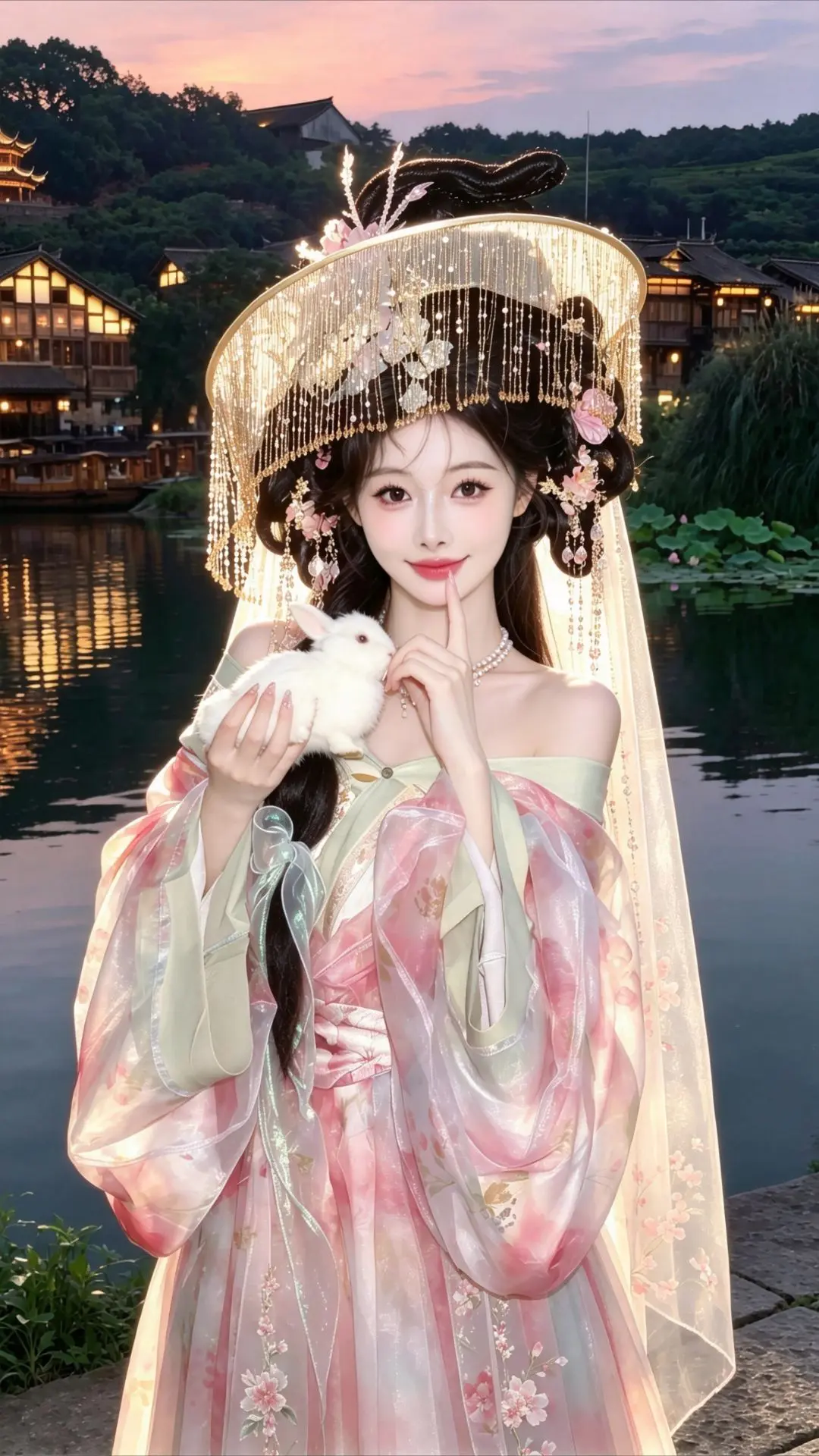 AI古风汉服写真 ai创作 汉服能有多惊艳 爱了爱了 好美啊