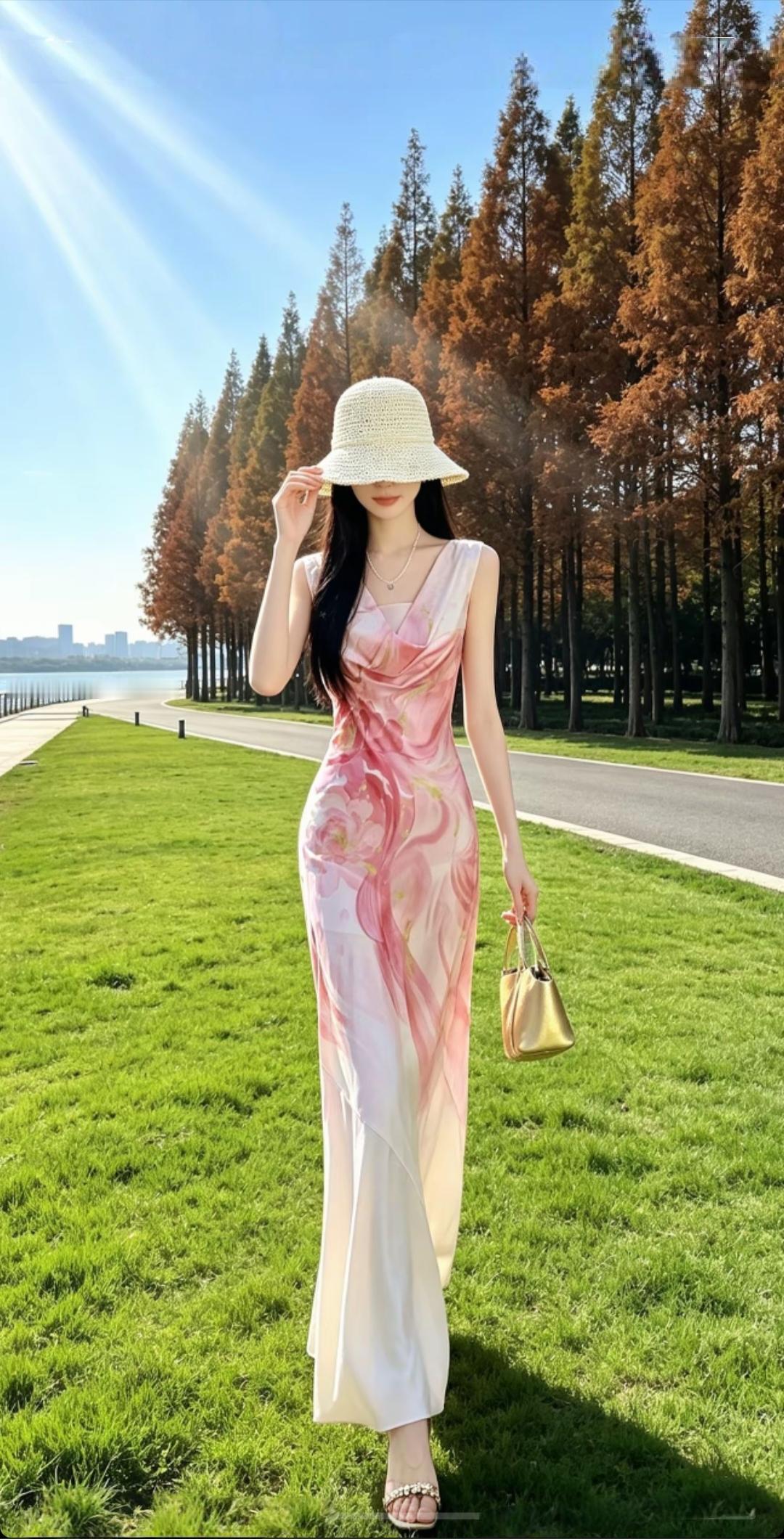 林间漫步，花影婆娑。