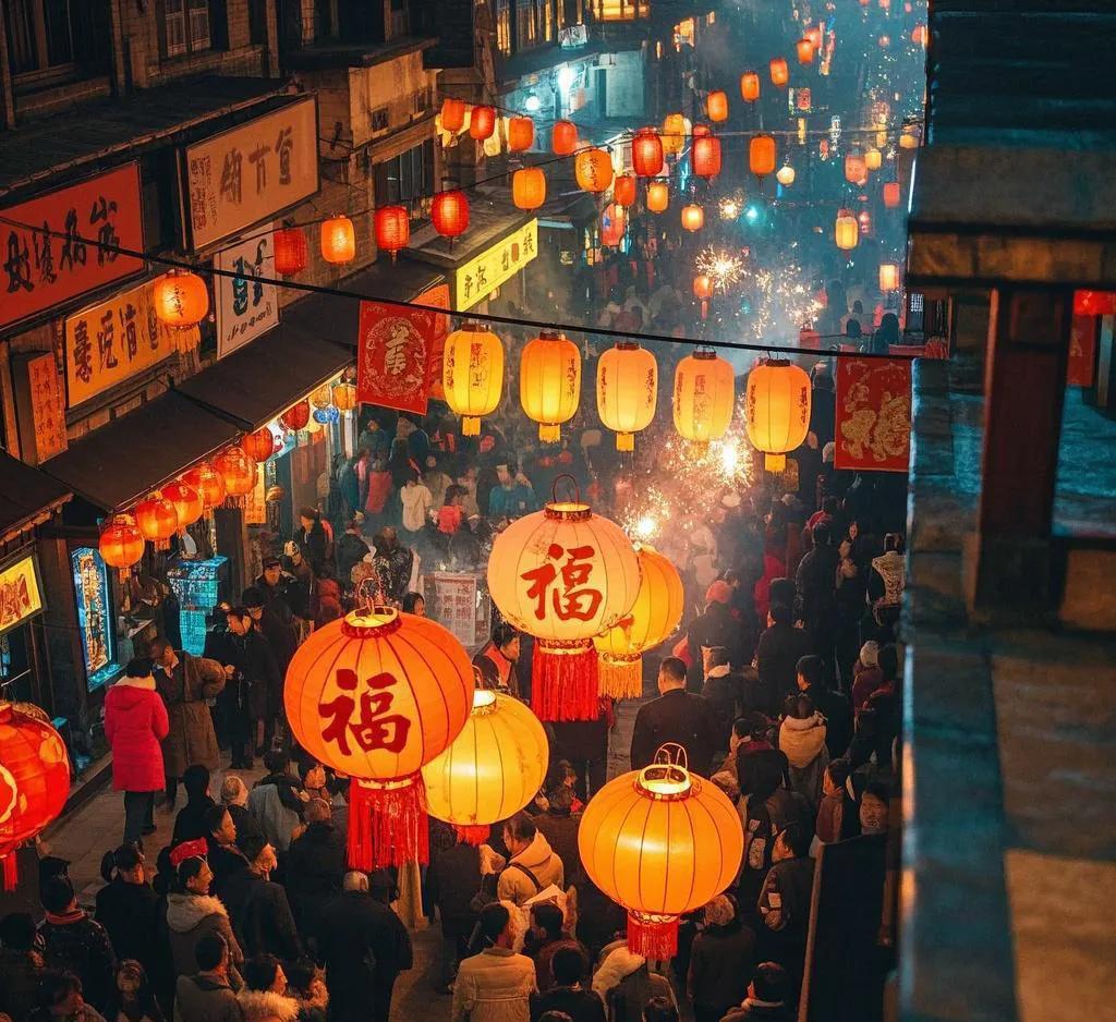 ◆鹧鸪天·花街行

当代·黄永强

廿里花街香作尘，霓灯不夜照春人。
金橘垂艳千