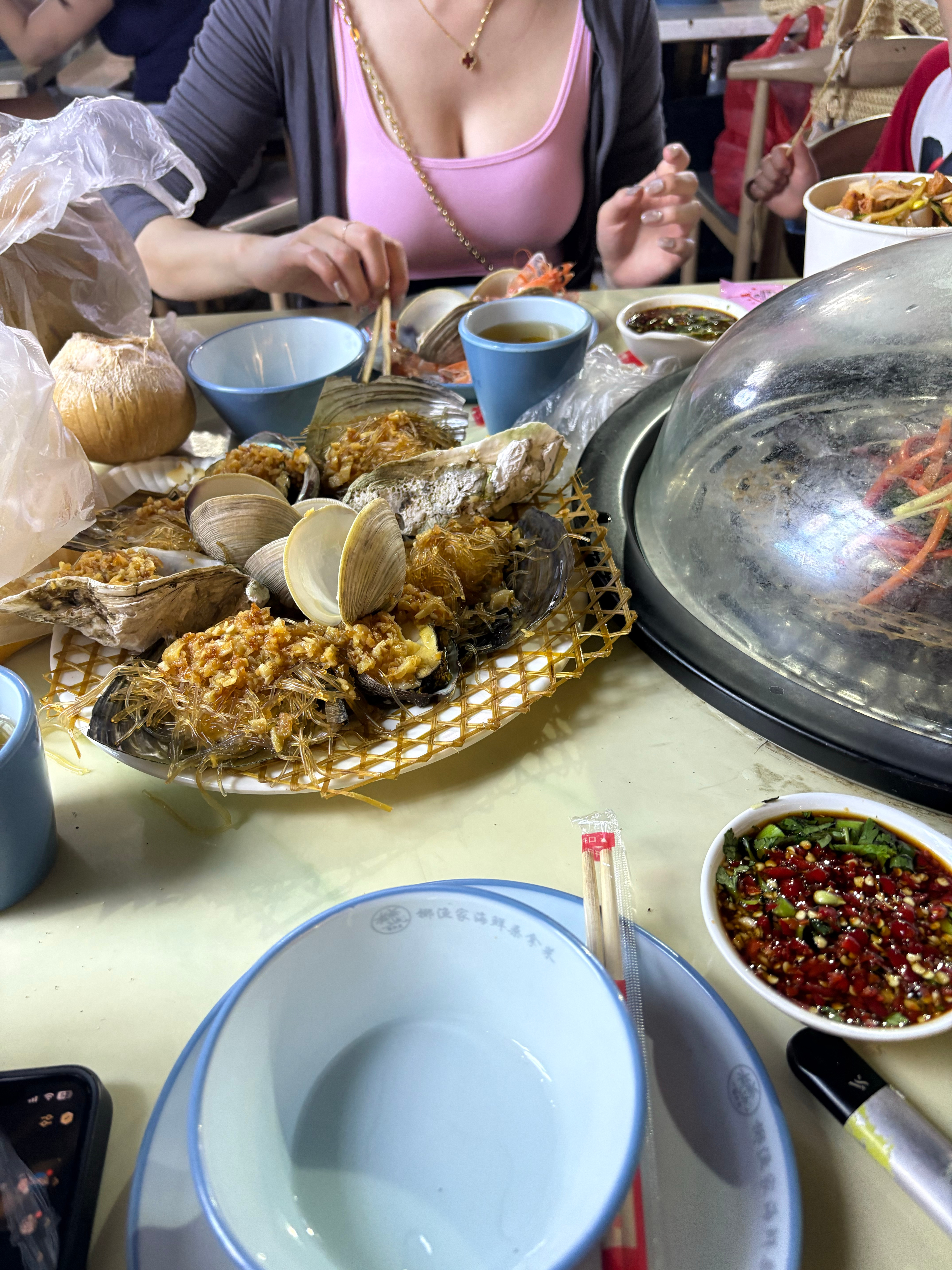 吃个蒸汽海鲜吧这几天都没好好吃顿晚饭 