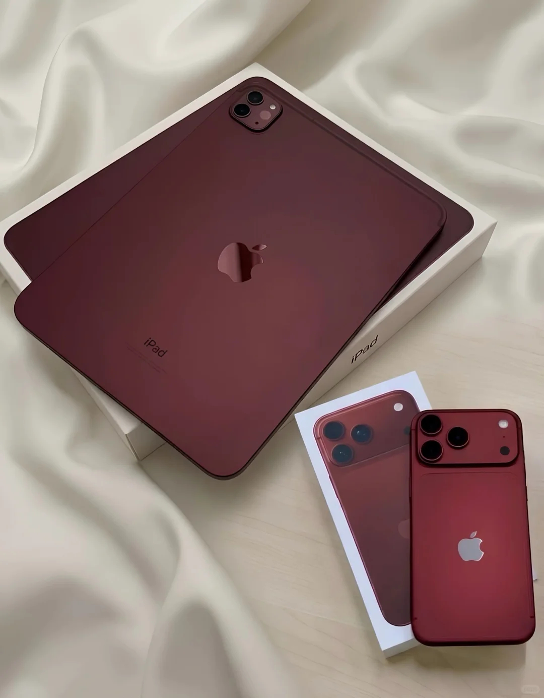 如果iPad Pro有酒红色♥️如果iPhone 18 Pro Max有酒红色，
