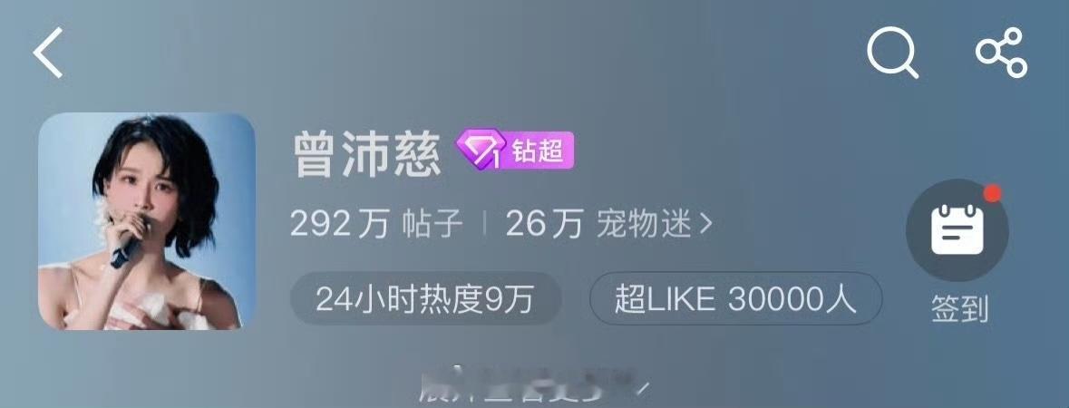 曾沛慈超话超LIKE破30000➕🔥🔥🔥内🐟女明星Top3曾沛慈超lik