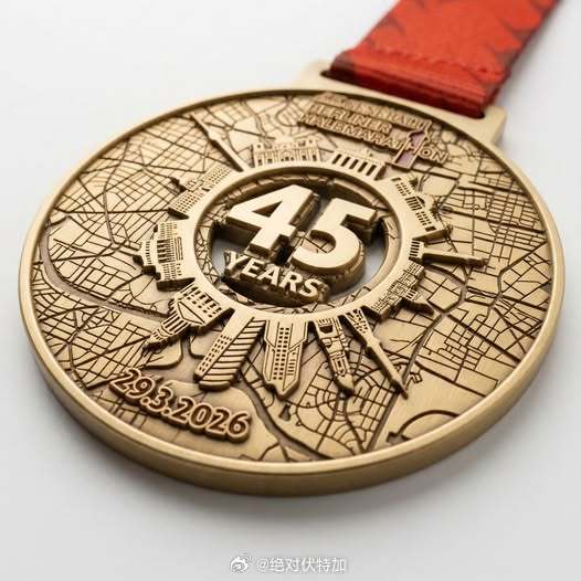 2026柏林半程马拉松奖牌设计。柏林马拉松 奖牌设计