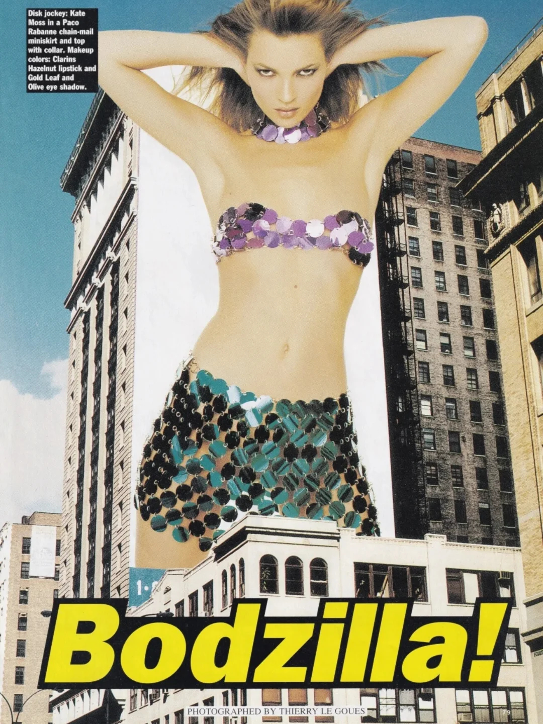 哥斯拉但是超模 ～ 《Allure Magazine》 1995年8月刊创意大片