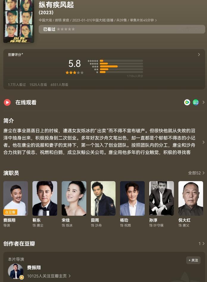 你们都在笑纵有疾风起 聚是豆瓣5.8，散是白玉兰。但是，你们不知道，多年以前有部