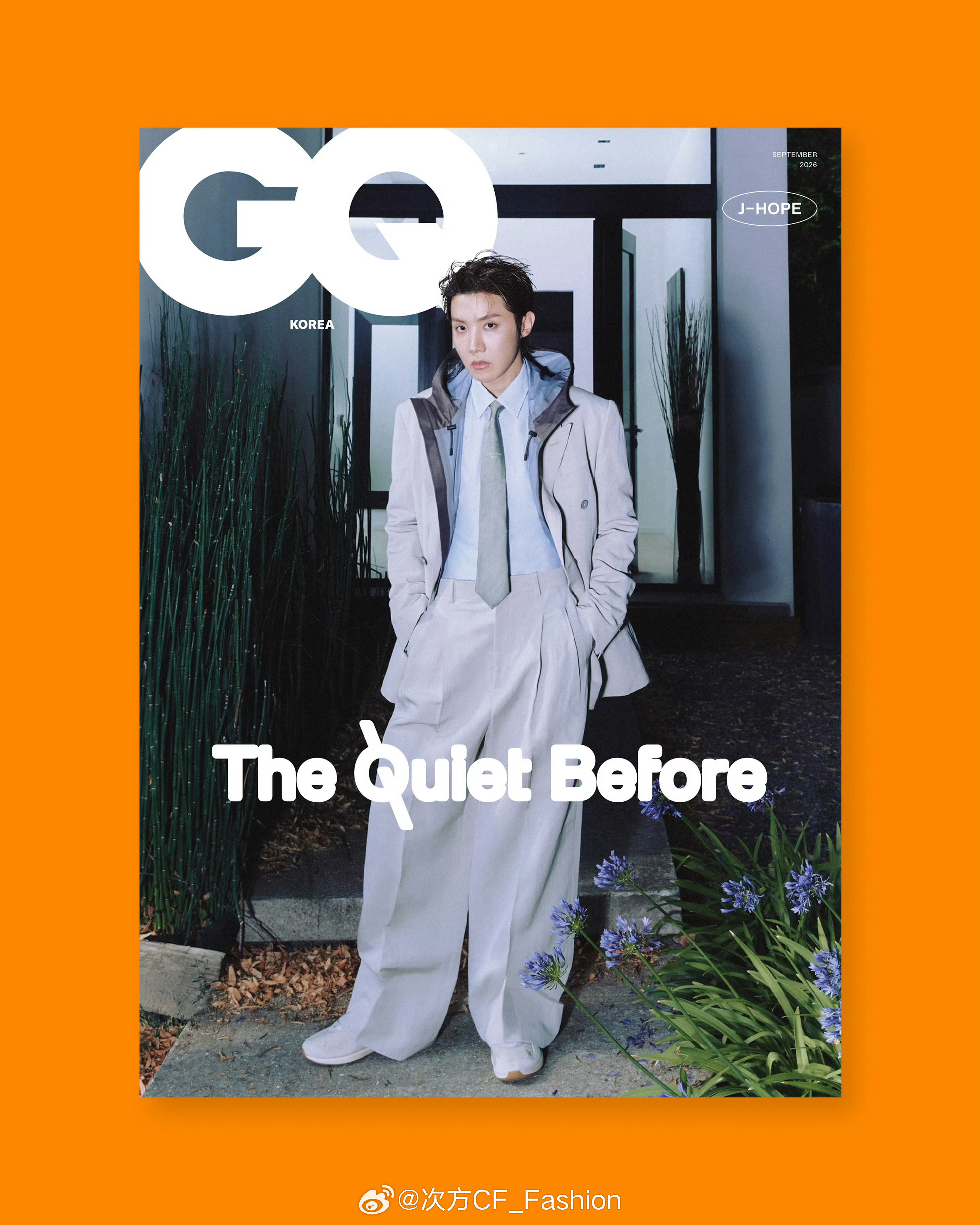 郑号锡J-Hope出镜GQ韩国版9月刊封面三月BTS组合狂扫全球十余本封面，九月