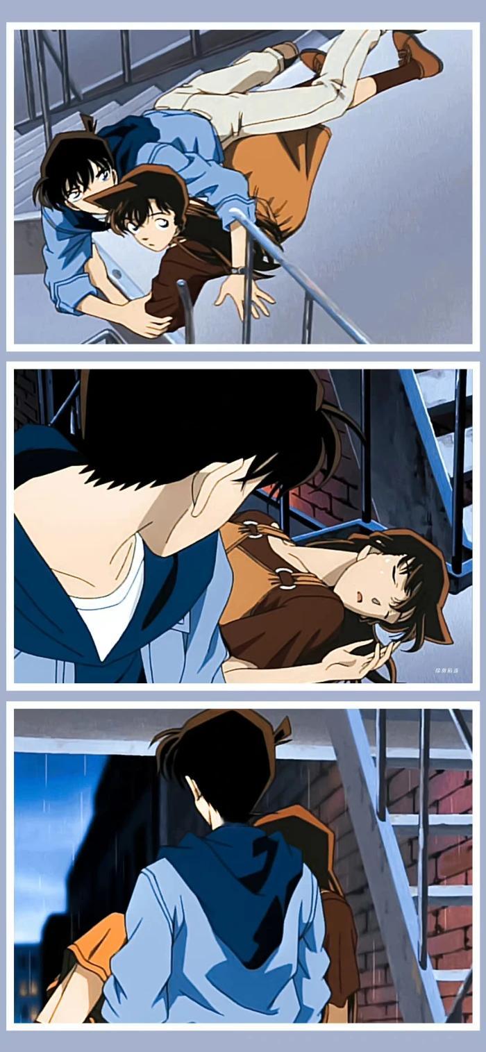 工藤新一和毛利兰亲密接触的证据 