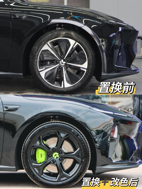 上海提车即改！蔚来ET5T轮毂置换➕卡钳改色