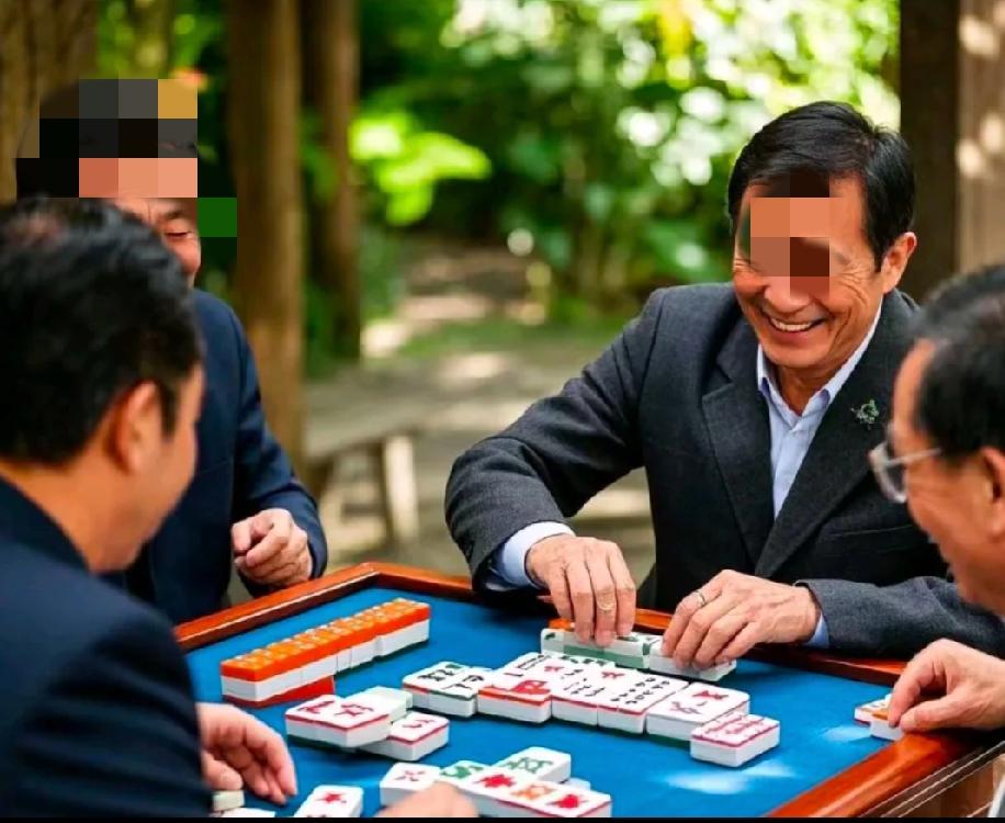 玩笑揭短成仇人

昨天，四人在公园树荫下打麻将。

一人带着眼镜，文质彬彬的，别