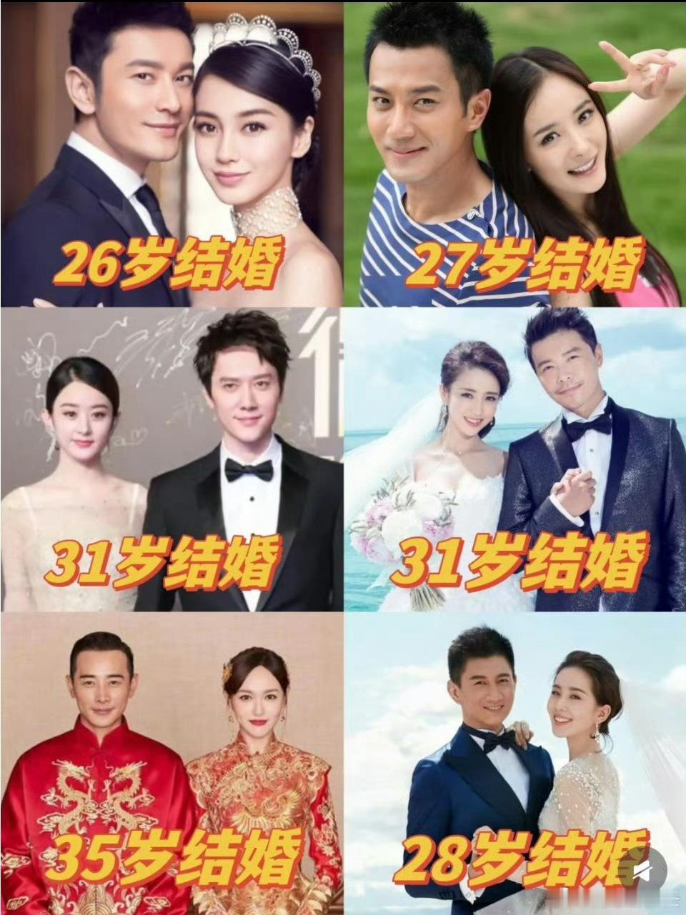 85花婚姻时间线 比较有名的85花婚姻时间线：杨幂刘恺威2014年结婚2018年