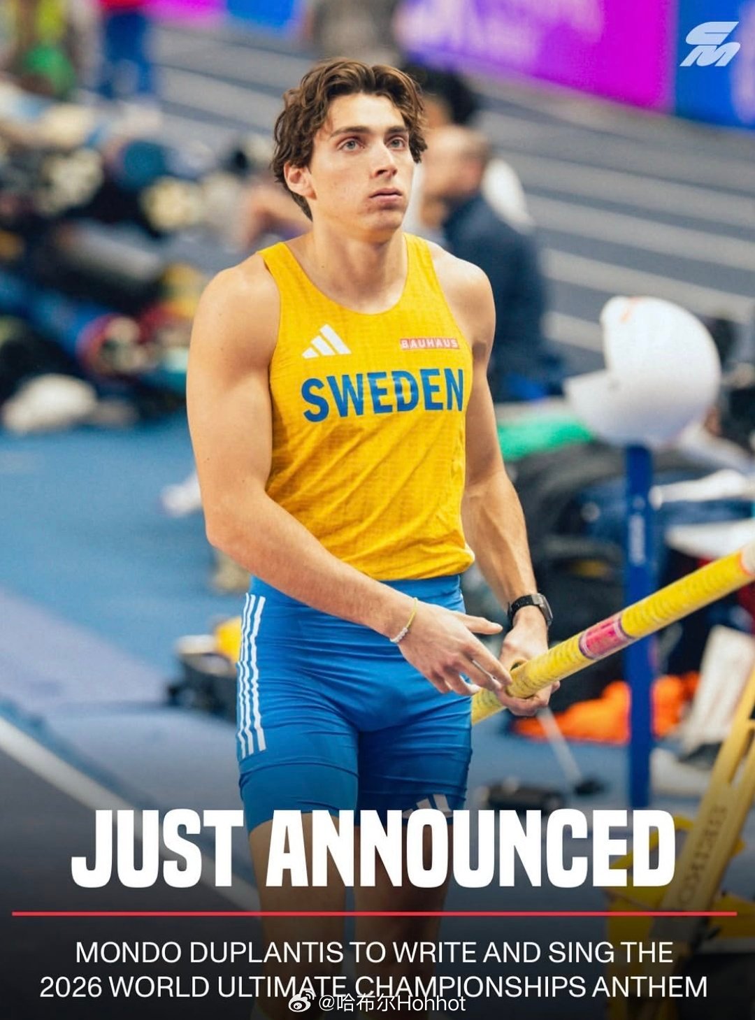 杜普兰蒂斯将为今年布达佩斯 Ultimate Championship 做主题曲