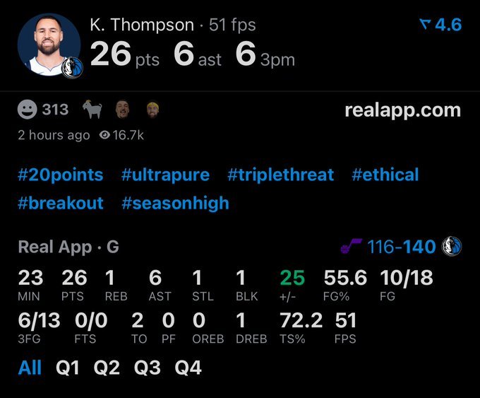 克莱今天也似当年，0罚球对味了。 
