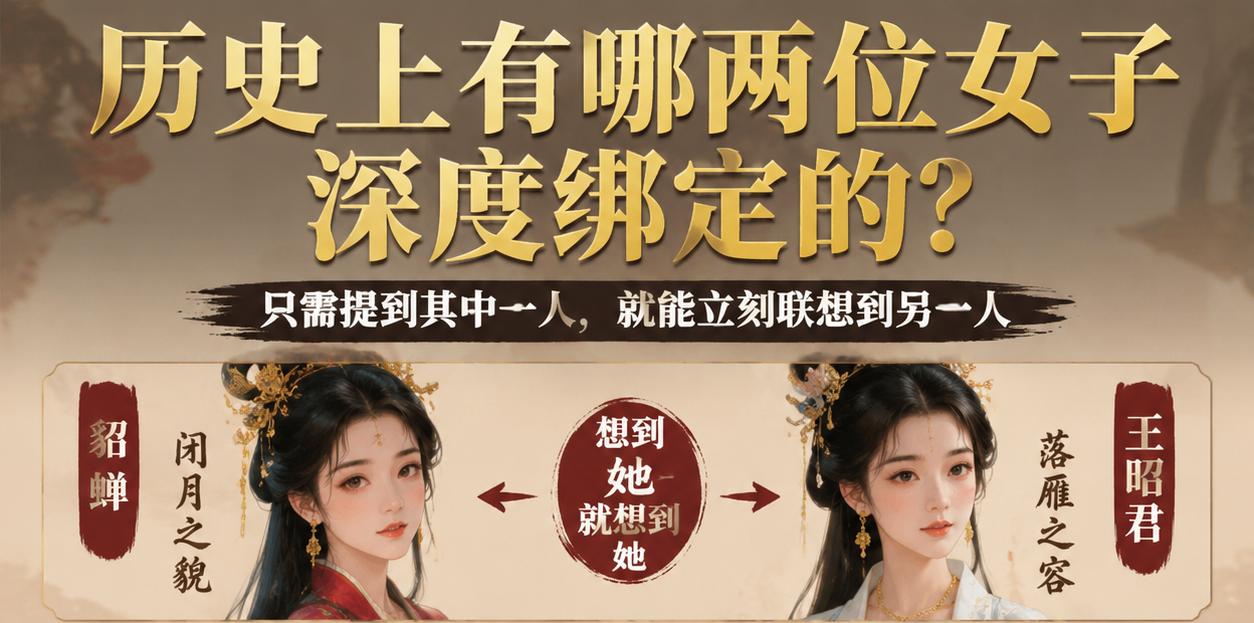 历史上有没有哪两位女子深度绑定的？只需提到其中一人，就能立刻联想到另一人。
我先