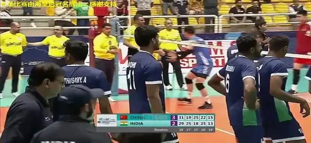 恭喜中国男排亚锦赛五局大战，以3：2艰难战胜世界强队印度男排，特别表扬接应张冠华