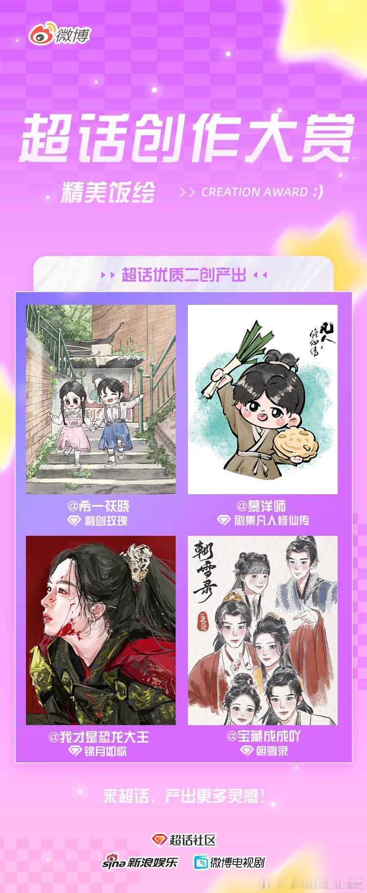 超话创作大赏 影视综超话高光产出合集来啦[好喜欢]精美饭绘、氛围截修、出色剪辑应