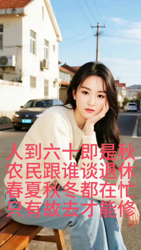人到六十即是秋，农民跟谁谈退休？春夏秋冬都在忙，只有故去才能修。