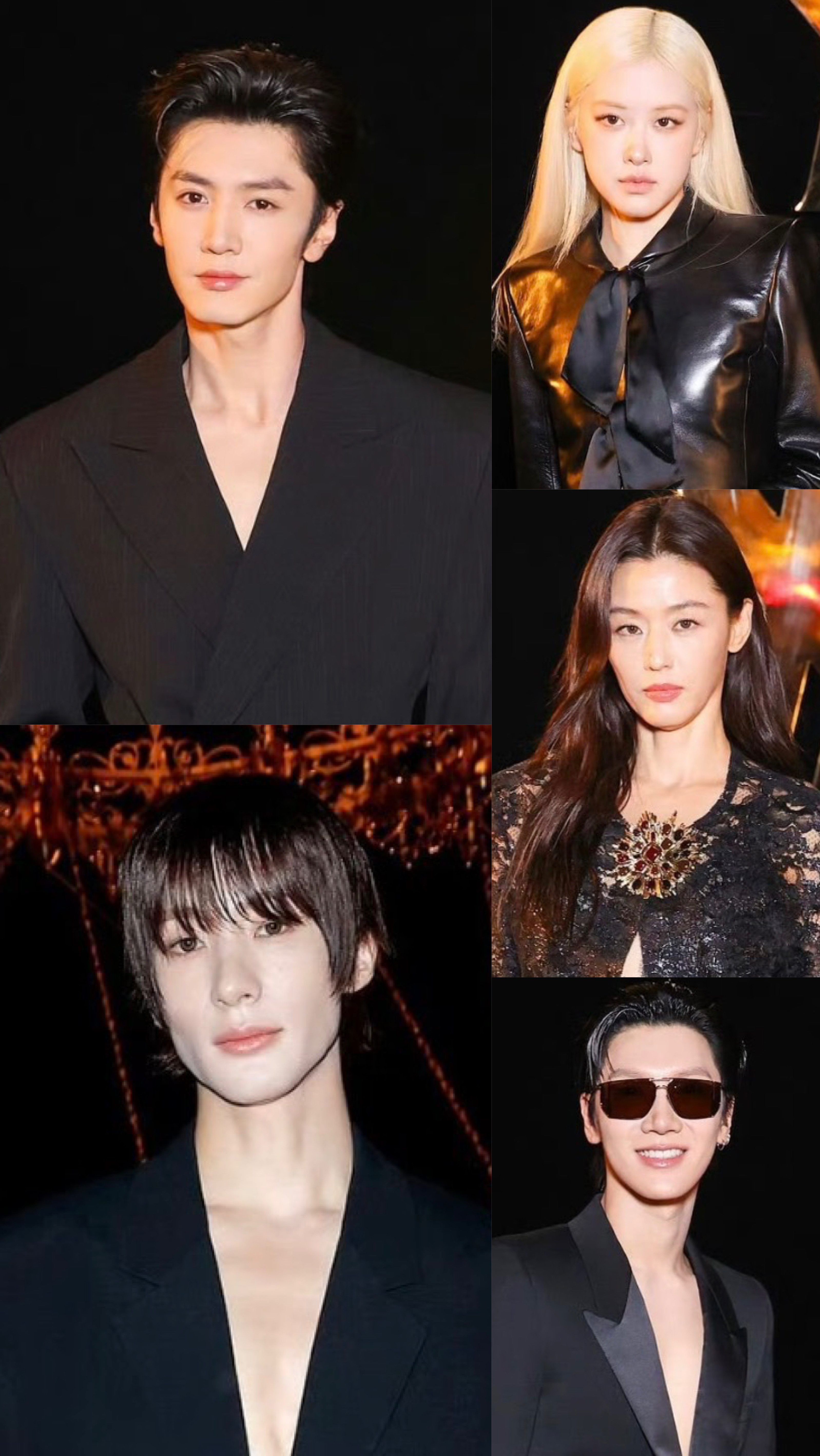 YSL巴黎时装周G社生图，谁赢了陈哲远 朴彩英 李灿荣 全智贤 李永钦 ​​​
