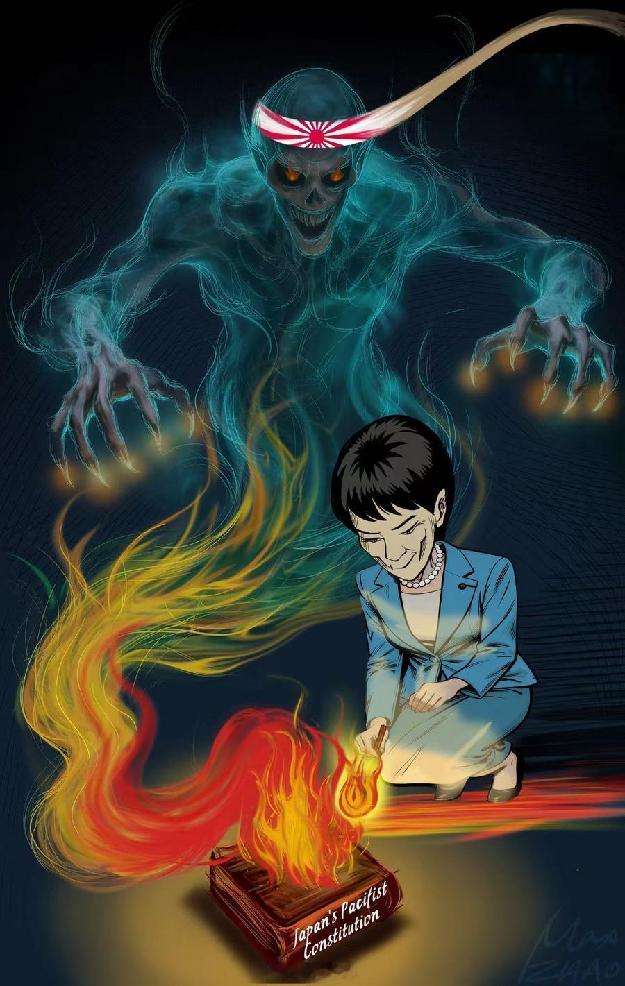 Playing with fire.图文源自：新华社 