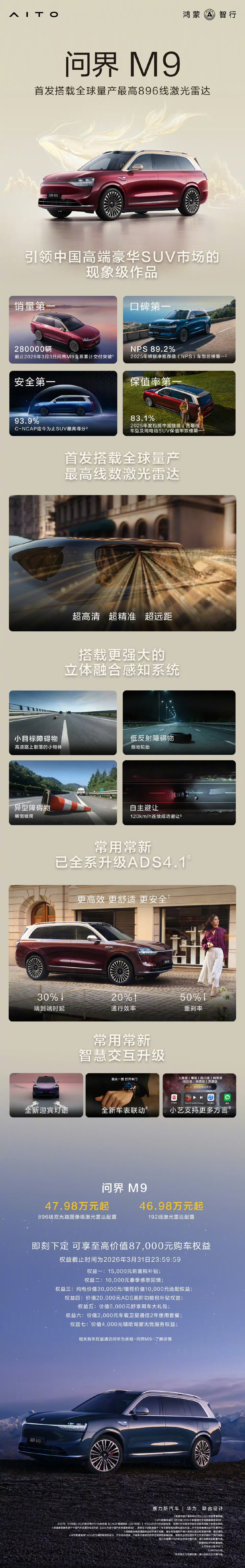 想要买问界M9，还是先不要买再等等吧，听说在秋季会发布全新换代问界M9升级版 ，