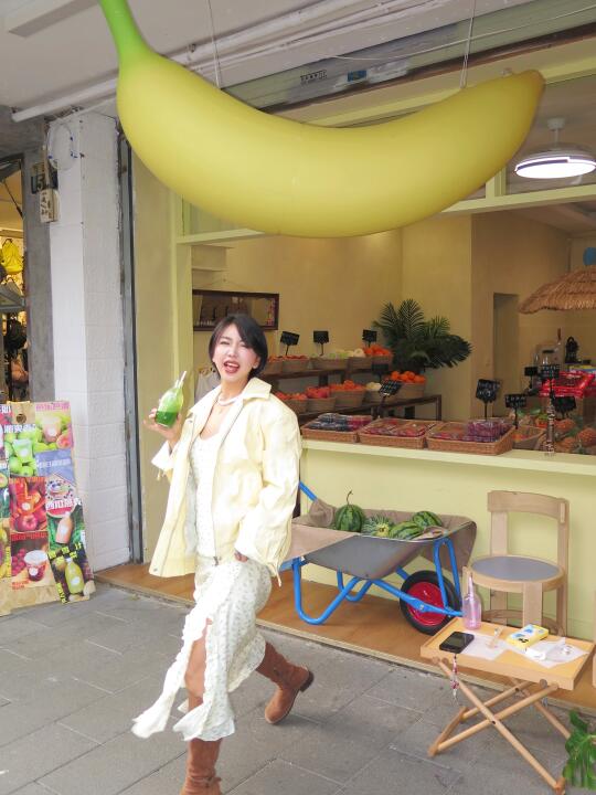 翠湖边随便拍拍就很出片的小店🍌🍏🍋🫐🫧