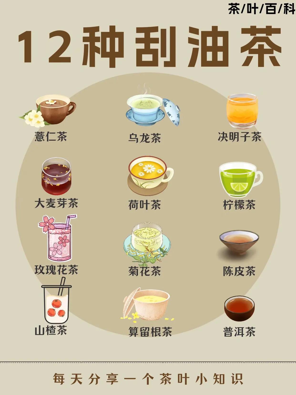 告别肉嘟嘟，12 种刮油茶建议收藏