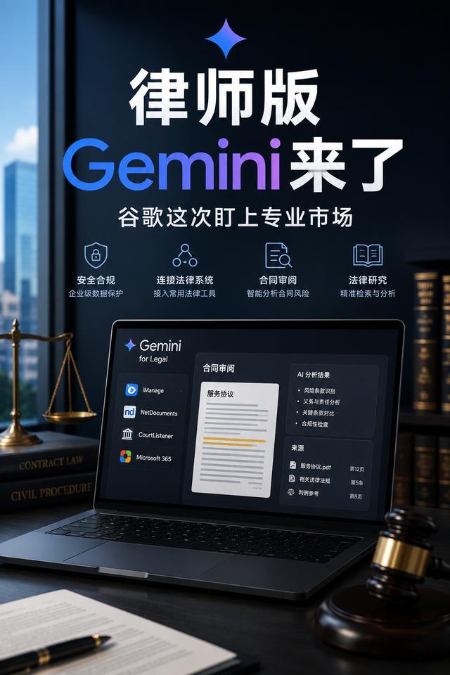 律师版Gemini来了，谷歌这次盯上专业市场

谷歌8月25日推出Gemini 