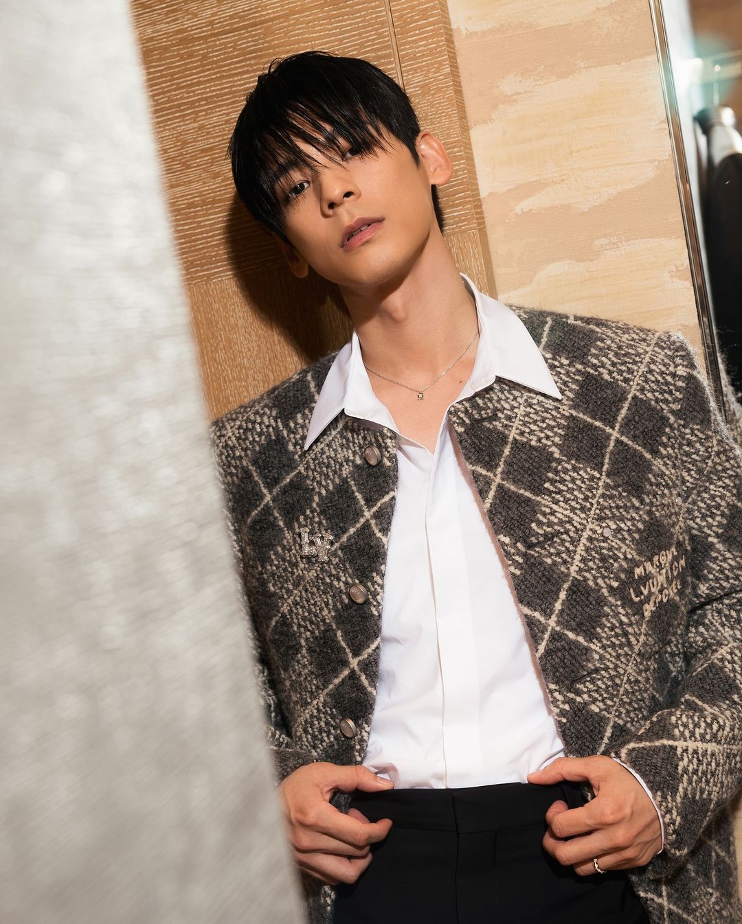 林柏宏新造型出席LV新店開幕🧑🏻🎤 