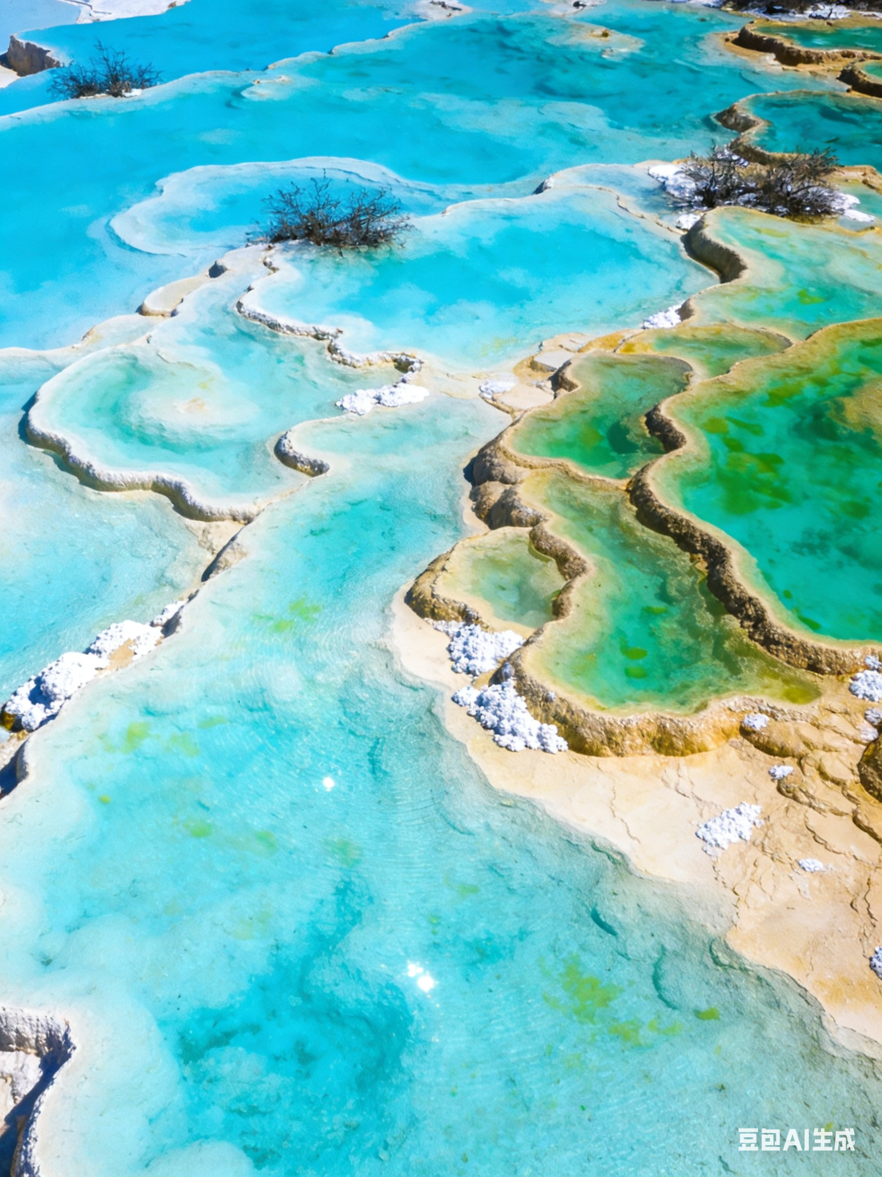 母亲回应男童向景区钙化彩池里小便这就太不应该了，这位女士带孩子出门就应该做好一切