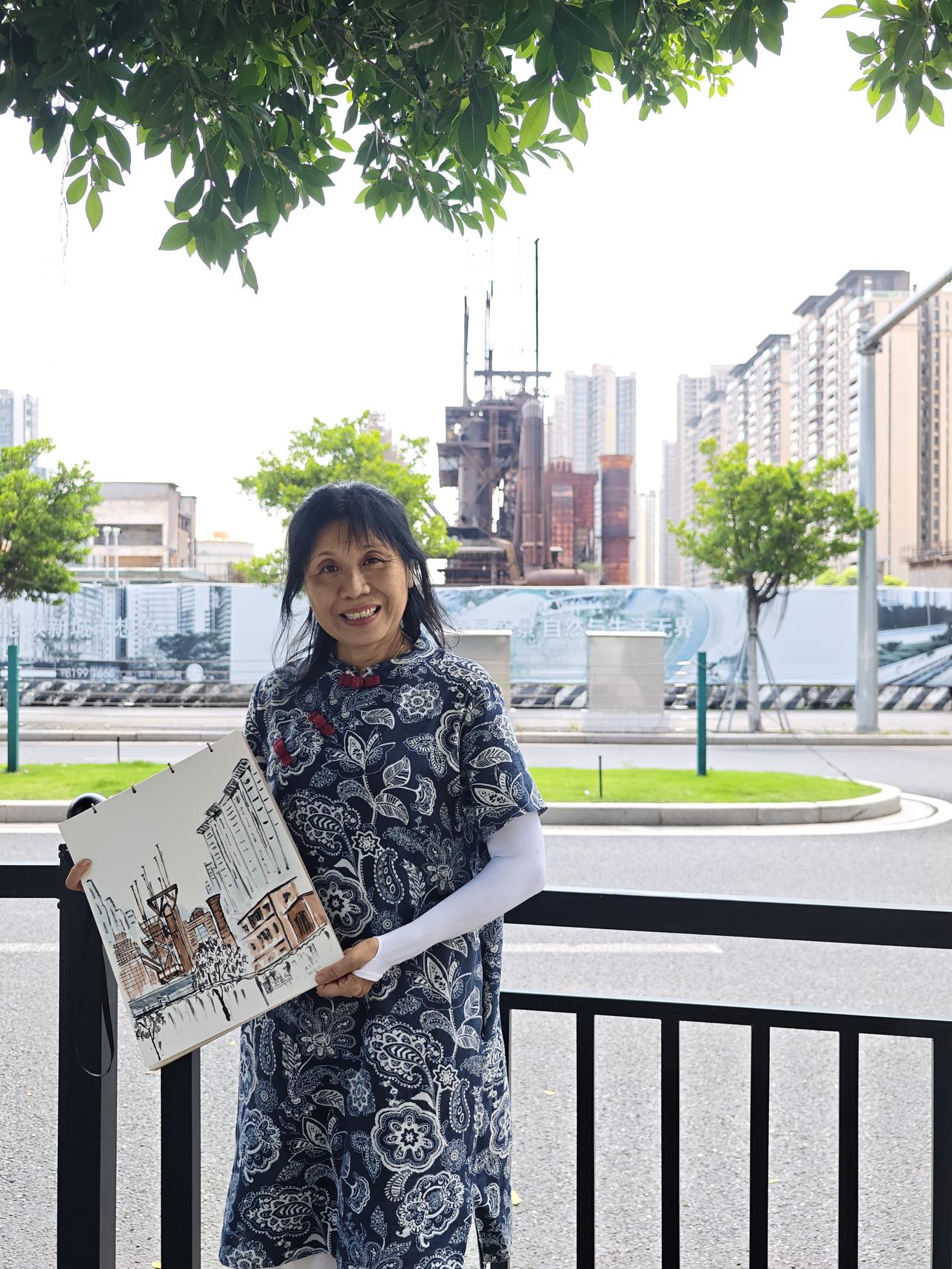 晒图笔记大赛炎热的夏天在广钢公园写生活动