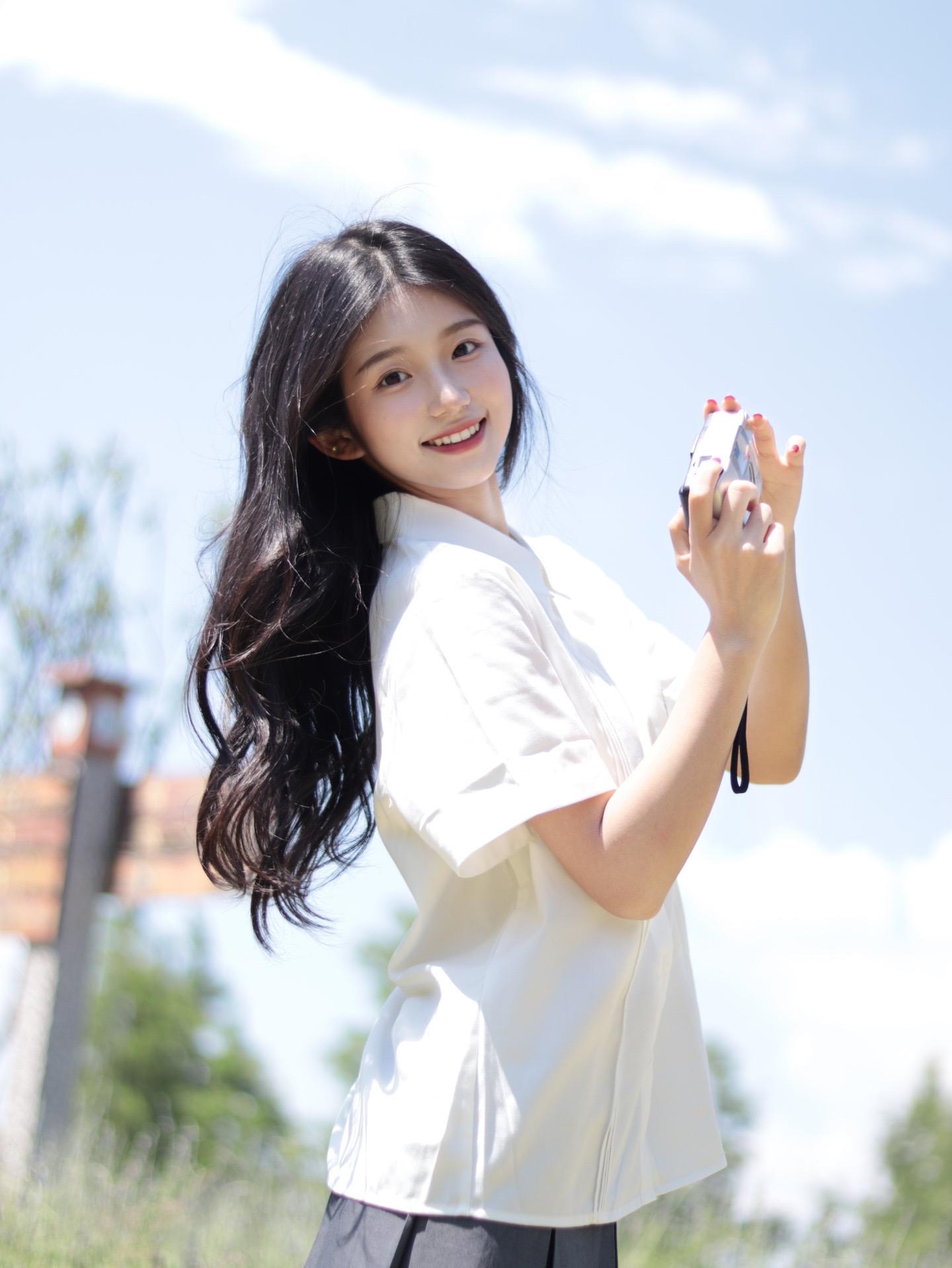 夏日氧气感照片 校园风 夏日小清新 元气少女