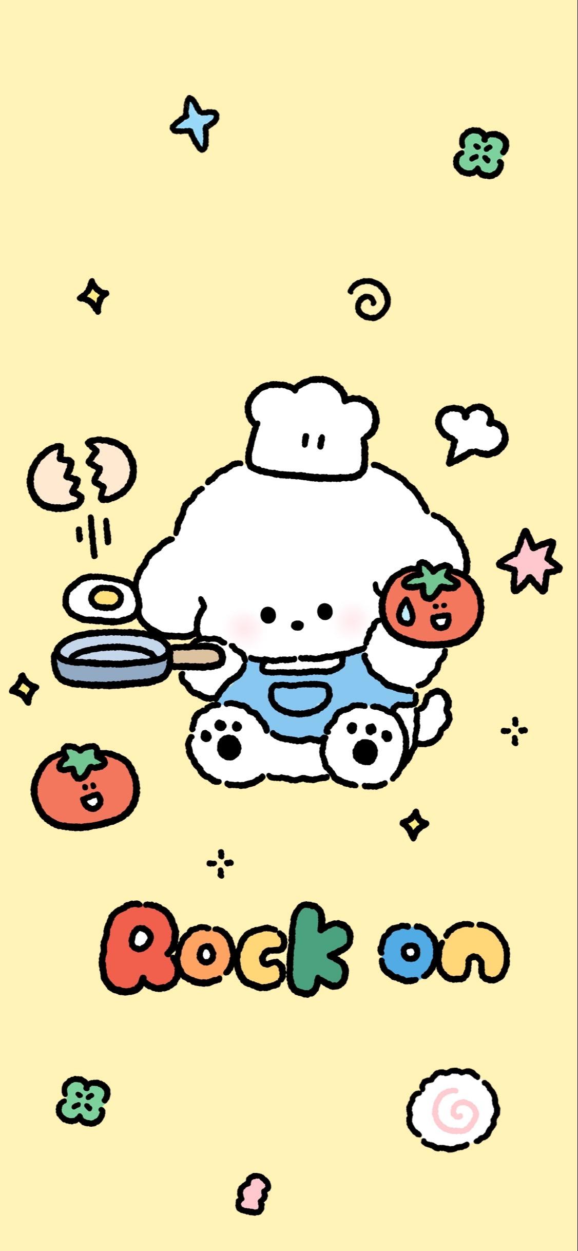 可爱小狗手机壁纸。