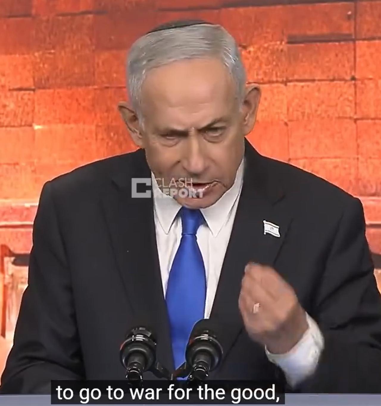 向欧洲喊话了，内塔尼亚胡称，欧洲已经分不清善恶了。

还称，是美国和以色列在保护