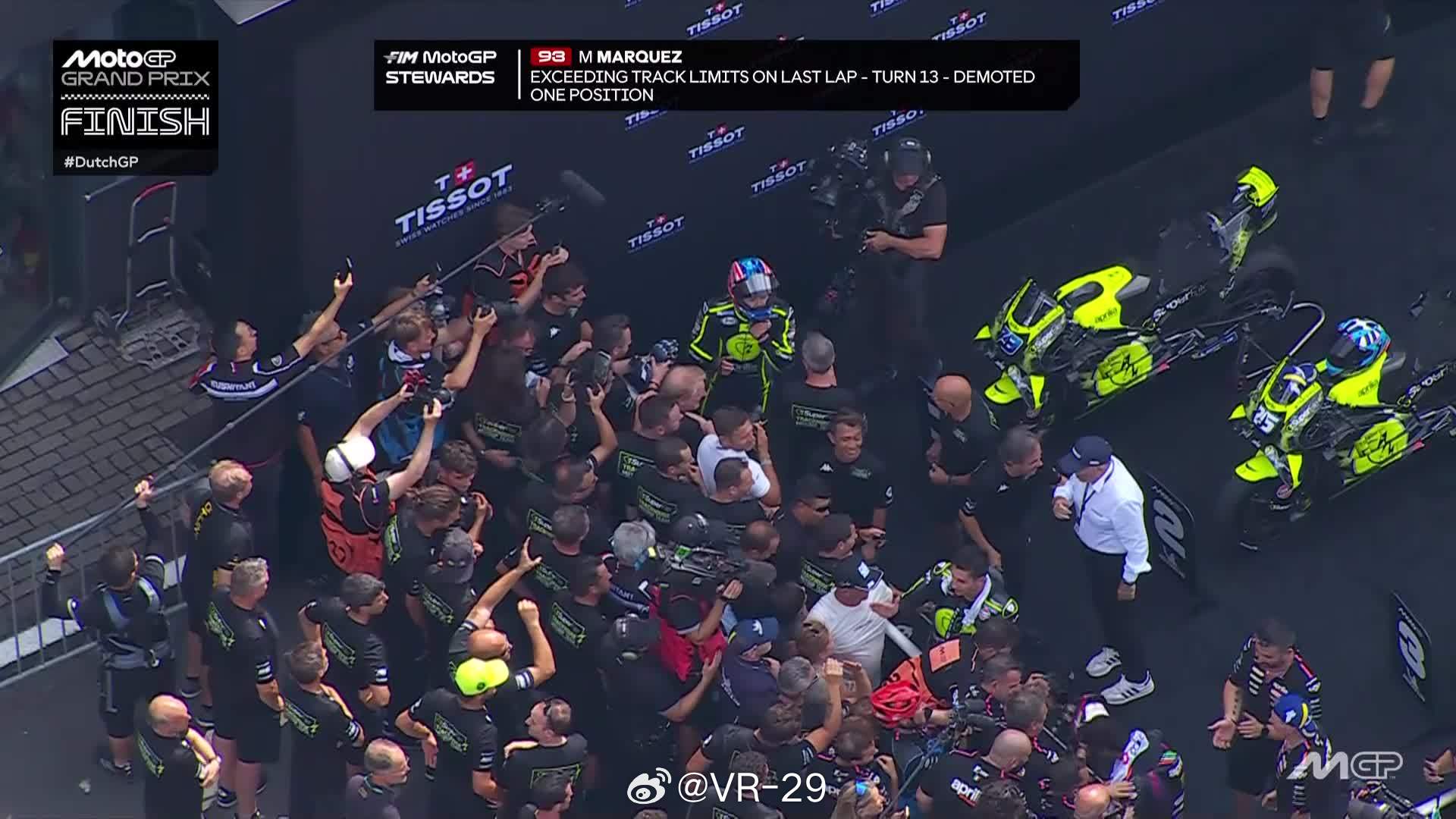 Marc Márquez最后一圈超出赛道限制被降一位motogp
