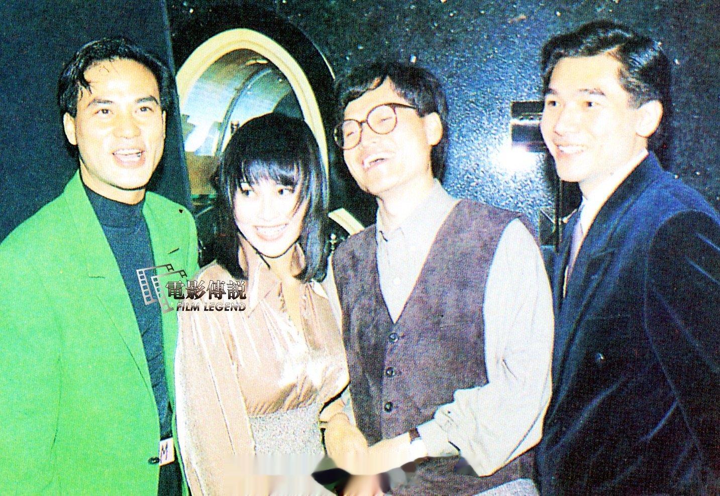 #電影傳說扫描# 1992年，电影《WN情未了》的部分班底合影：任达华、叶玉卿、